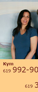 Kym Kay - specializing in Holistic Day Spa Alternatives in Santee : Circulatory massage, therapeutic massage, swedish massage, lose weight wrap